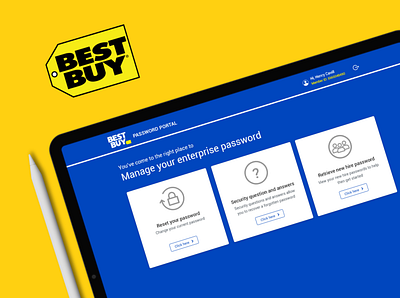 Best Buy Password Reset app branding design minimal mobile reset password security ui ux web