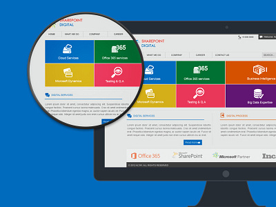 SharePoint Digital UI digital flat design sharepoint ui ux web design