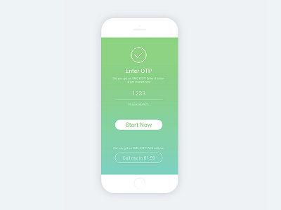 One Time Password (OTP) Authentication anguler graphic design ios mobile otp ui ux
