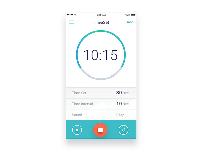 Timer app clock design ios timer ui ux