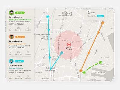 Track Friend app design icon illustration ios location material mobile ui ux
