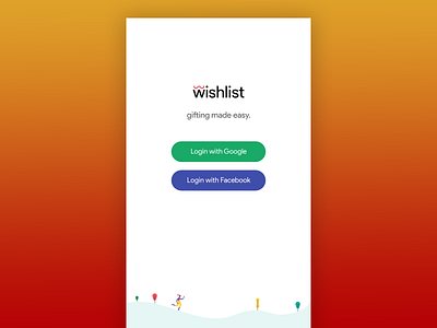 Wishlist - concept android app concept design flat logo minimal ui