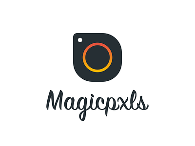 Magicpxls Logo Design camera design fancy gradient logo magicpxls