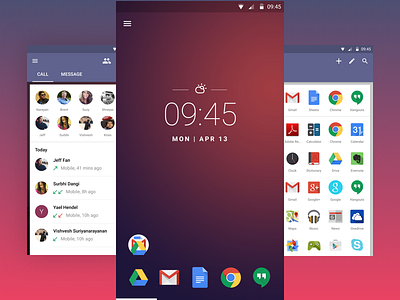 Launch by Quixey android design launcher material quixey