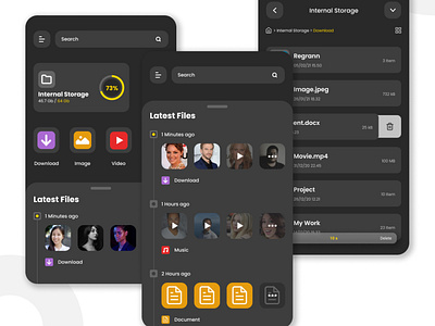 File Manager Apps UI Design