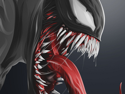 Venom animation design illustration photoshop photoshop animation spiderman vector vector animation vector art vector artwork vector artworks venom