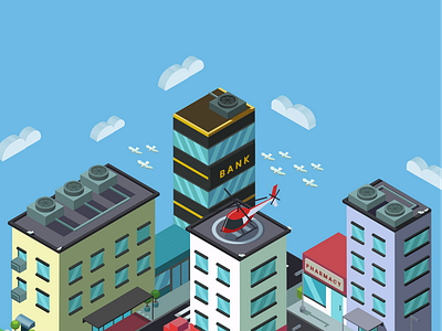 Isometric City Screen Saver P1