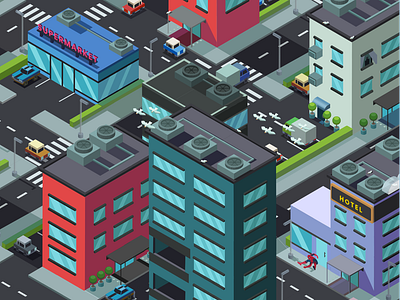 Isometric City Screen Saver P2