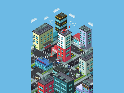 Isometric City Screen Saver P3