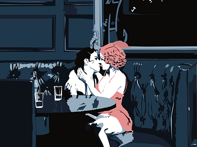 Back of the Speakeasy illustration lgbtqia poster art prohibition vector