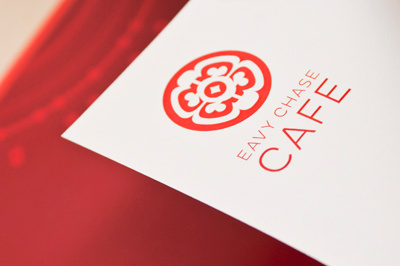 Eavy Chase Cafe brand debut graphic design logo sydney wallace