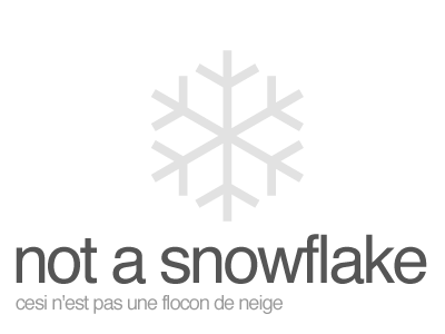 Not A Snowflake, an homage