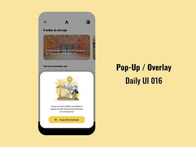 Pop-Up / Overlay - DailyUI 016