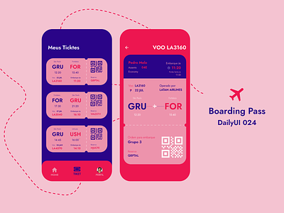 Boarding Pass - DailyUI 024 024 boarding pass boardingpass dailyui dailyuichallenge design ui
