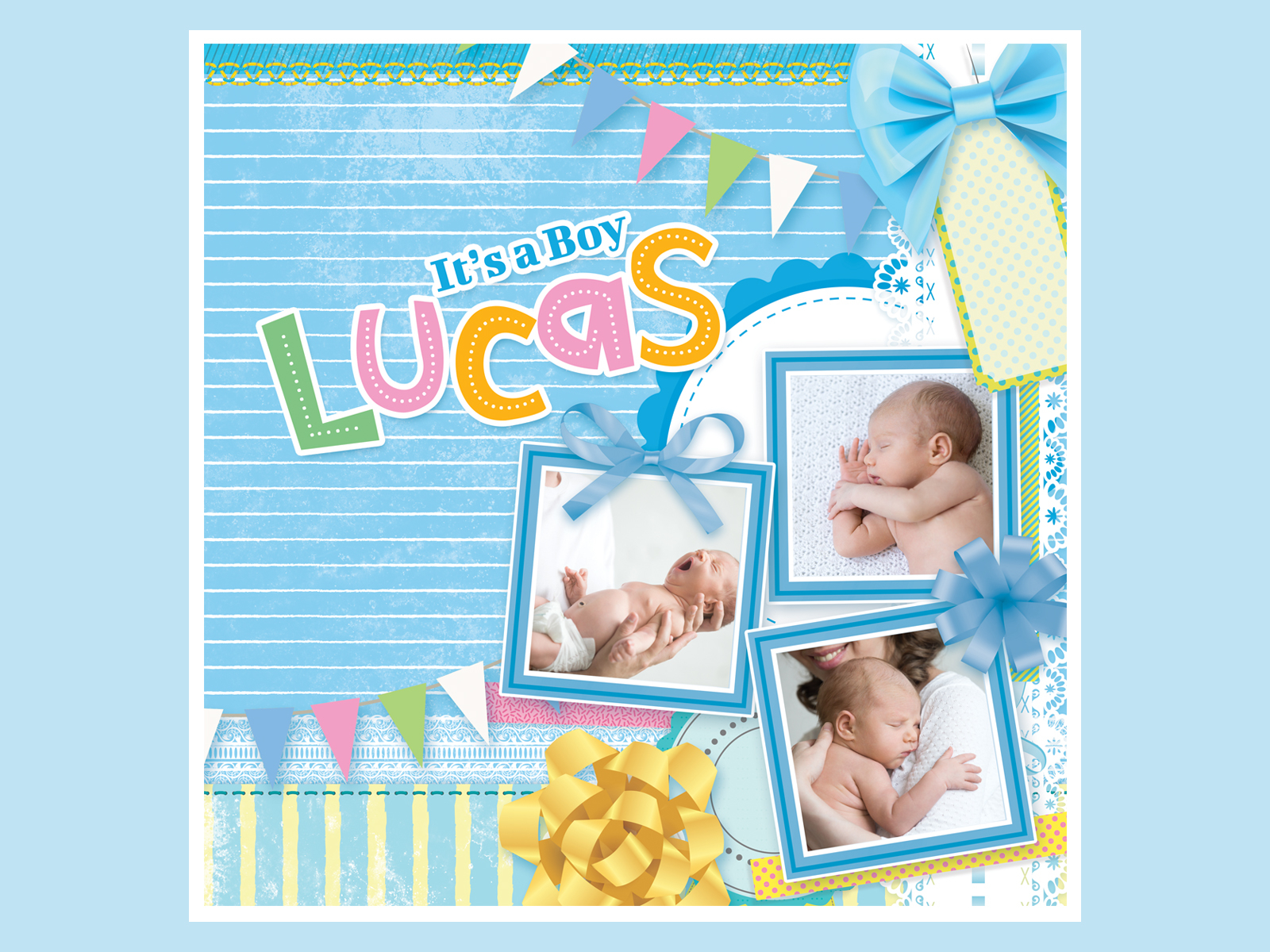 Kids Collage Photo Design Babyborn Baby Shower By Kancing Kaput On Dribbble