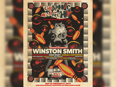 Punk Rock Bowling / Punk Rock & Paintbrushes Poster band art collage art punk punkrock winston smith
