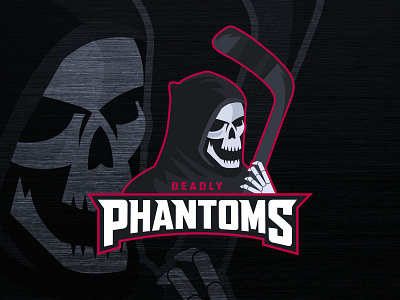 Deadly Phantoms Mascot branding creative design esports esportslogo gaming graphic design hockey sports team