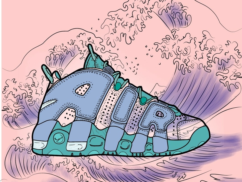 Nike air more outlet uptempo drawing