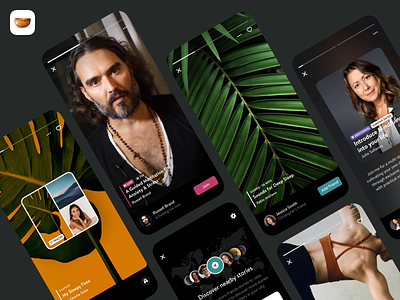 Stories app design app app design meditation meditation app mobile stories story ui
