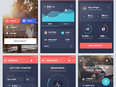 Health App Android Ui By Andrew Mckay On Dribbble