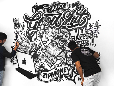 Wall mural @ zipMoney