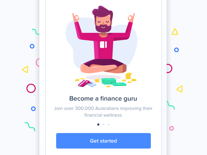 Onboarding - Pocketbook Gif animation app gif illustrations ios login mobile onboarding pocketbook sign up ui user interface
