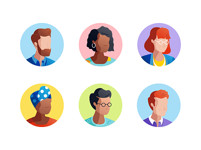 Avatar Icons designs, themes, templates and downloadable graphic elements  on Dribbble