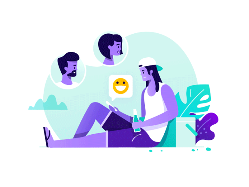 Online Friend App designs, themes, templates and downloadable graphic  elements on Dribbble