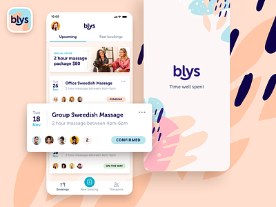 Blys - App homescreen interface