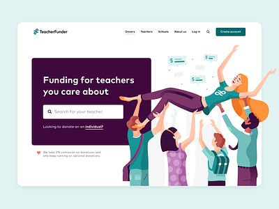 TeacherFunder   Donate landing page