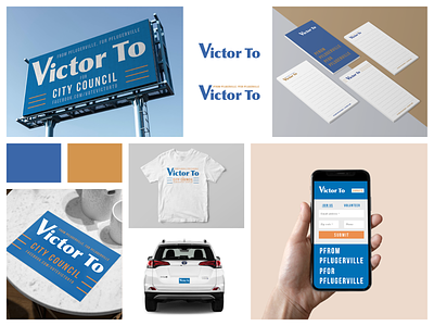 Victor To Campaign Branding blue brand brand design brand identity branding branding agency branding and identity branding design campaign design campaigns color palette logo logo design logodesign logotype