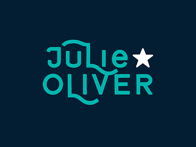 Julie Oliver Logotype Concept badge design badge logo branding design hand lettering icon logo typography vector