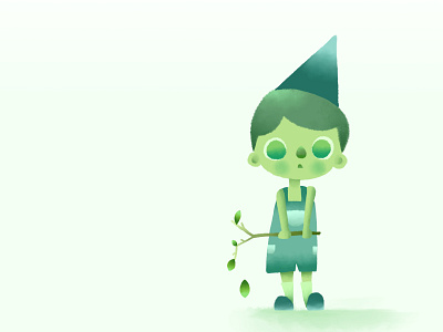 Green character character design children colorful colorful design concept art drawing green illustration photoshop queer storybook