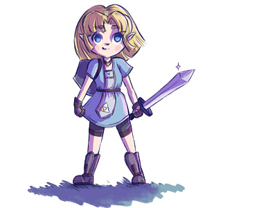 Warrior Zelda doodle