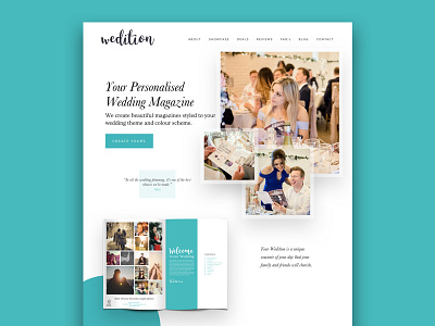 Wedition calligraphy graphic design homepage layout magazine personal photography serif website wedding