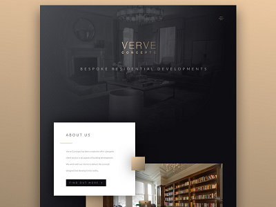 Verve Concepts brand design development graphic homepage interior modern ui ux web