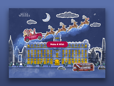 Rosewood Hotel - Mini Wishes branding christmas design flat logo type typography ux vector web design