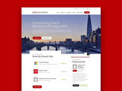 Catch Group branding design flat jobs logo recruitment type ux vector web design