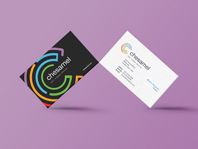 Chesamel - Business Card advertising branding design flat logo marketing type ux vector web design