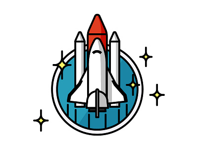 Endeavour Mission Patch elon musk falcon heavy illustration nasa patch rocket space spacex vector