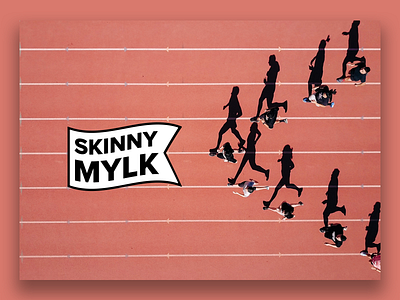 Skinny Mylk – Logo Concept branding design drink flat food logo type vector vegan web design
