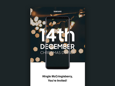 Samsung – Christmas Email Invite