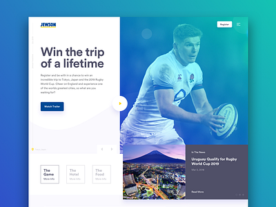 Jewson – Rugby World Cup Competition branding competition design flat logo rugby sports type vector web design
