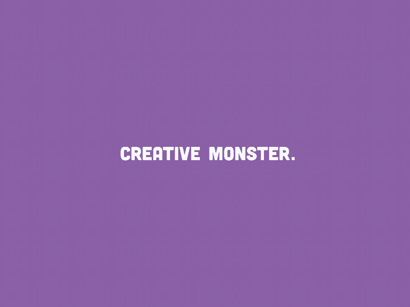 Meet the Monsters – Graham Long 2d animation design flat gif interview monster type vector web design