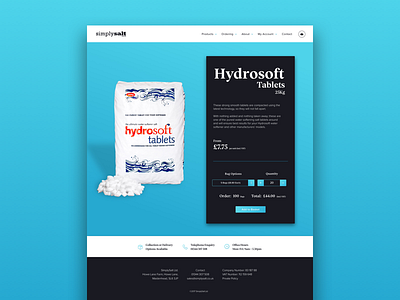 SimplySalt – Product Page branding design ecommerce flat logo product product page type vector web design