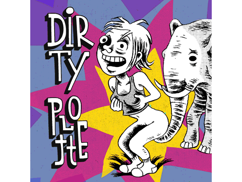 Julie Doucet /// Dirty Plotte 2d animation comic dirty dirty plotte gif illustration plotte vector