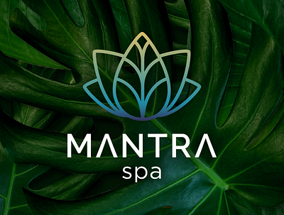 Mantra Spa Logo branding graphic design logo