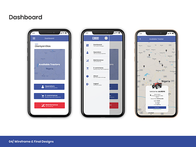 Dashboard for MECA app