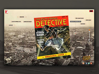 Detective Byomkesh Bakshy 1 bollywood crime detective movie thriller ui webdesign website