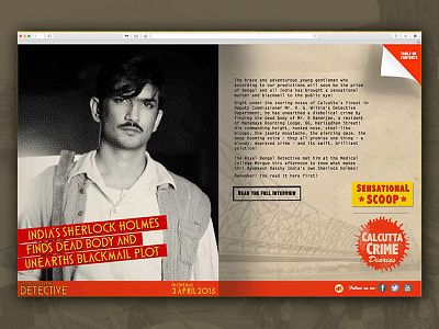 Detective Byomkesh Bakshy 3 bollywood crime detective movie thriller ui web design website